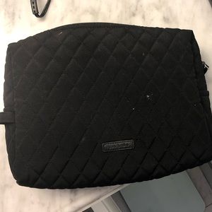 Vera Bradley Black Large Makeup Bag
